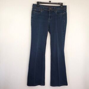 Simply‎ Vera Vera Wang Bootcut Jeans Women 6 Dark Blue Denim Stretch Retro Y2K